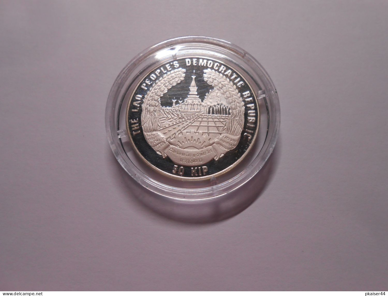 Laos  1996  Münze In Kapsel  World Of Adventure  Silber  999/1000  Proof   50 KIP - Laos