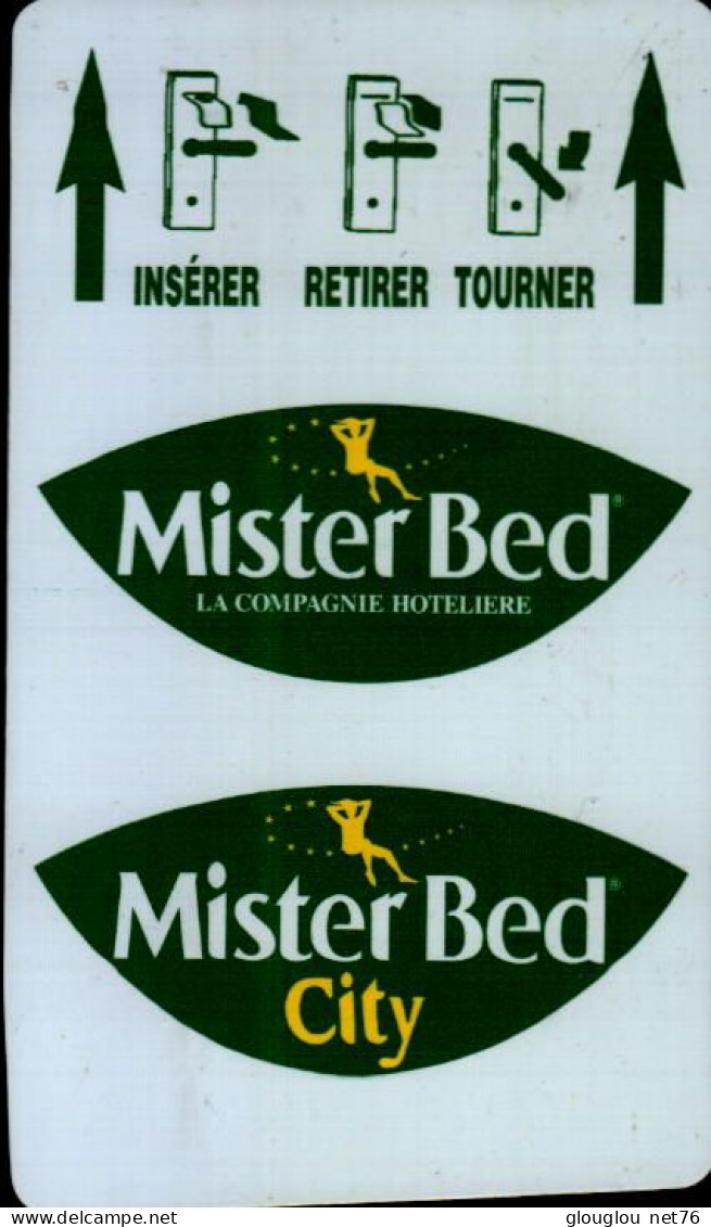 CLE D'HOTEL...MISTERBED CITY - Hotel Key Cards