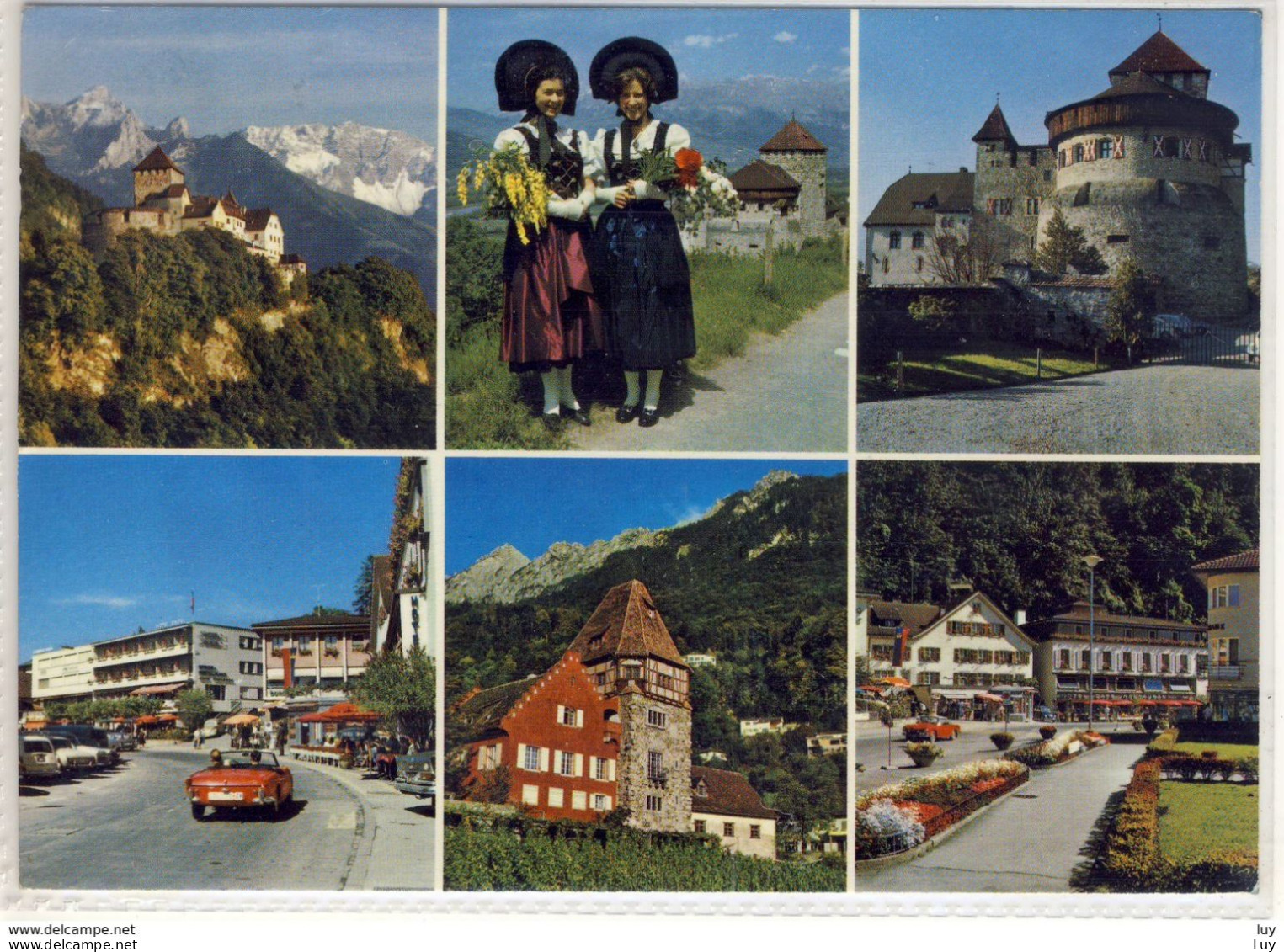 VADUZ FÜRSTENTUM LIECHTENSTEIN, MEHRBILDKARTE  NICE STAMP, 1970 - Liechtenstein