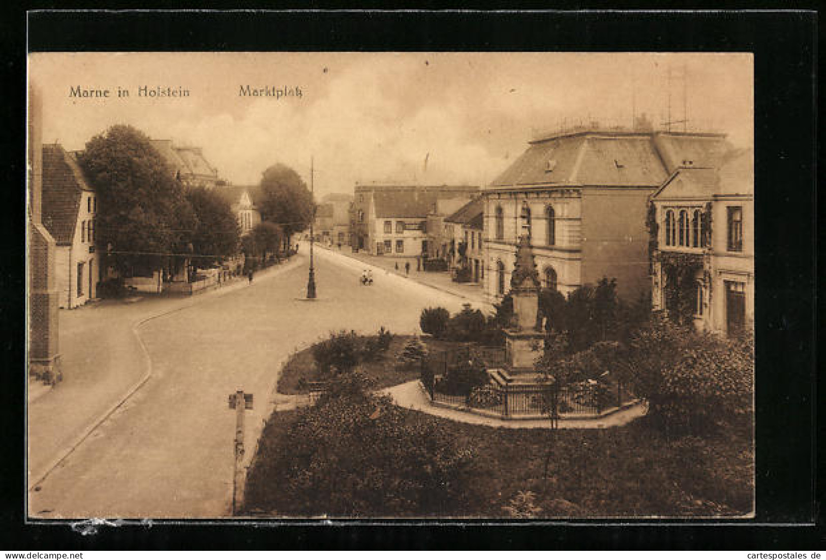 AK Marne In Holst., Strassenpartie Am Marktplatz  - Other & Unclassified