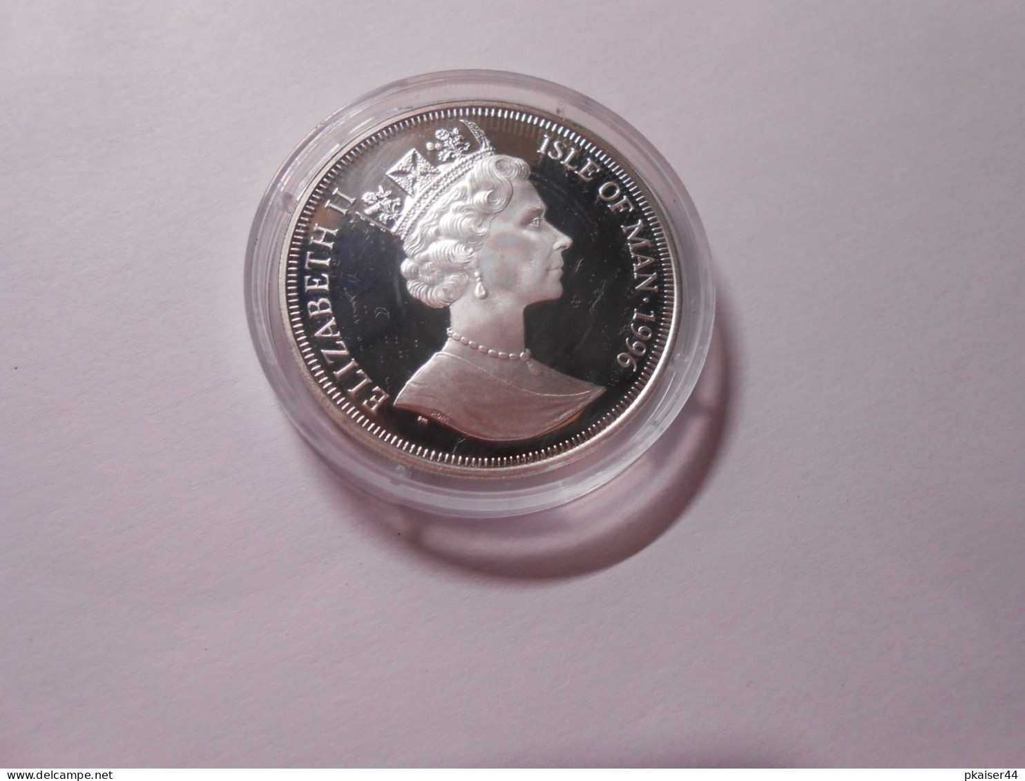 GB  Isle Of Man  1996  Münze In Kapsel  European Football Championship  Silber  999/1000  Proof   1 CROWN - Mint Sets & Proof Sets