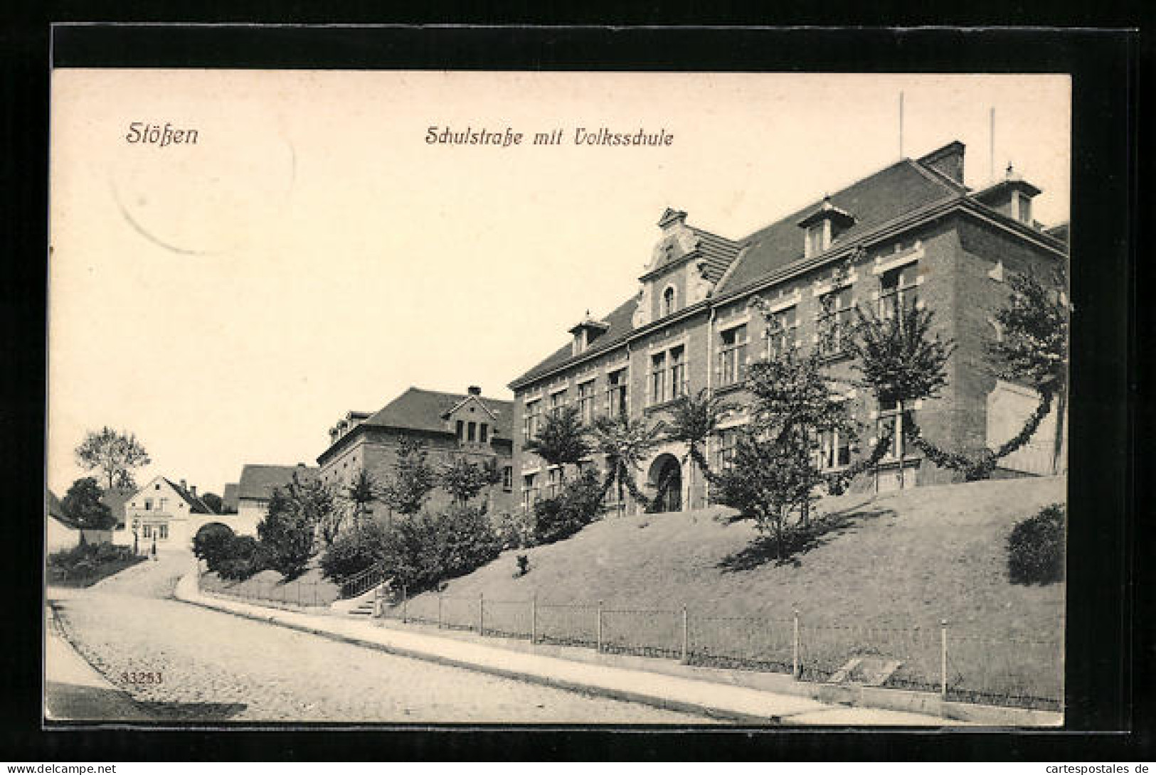 AK Stössen, Schulstrasse Mit Volksschule  - Other & Unclassified