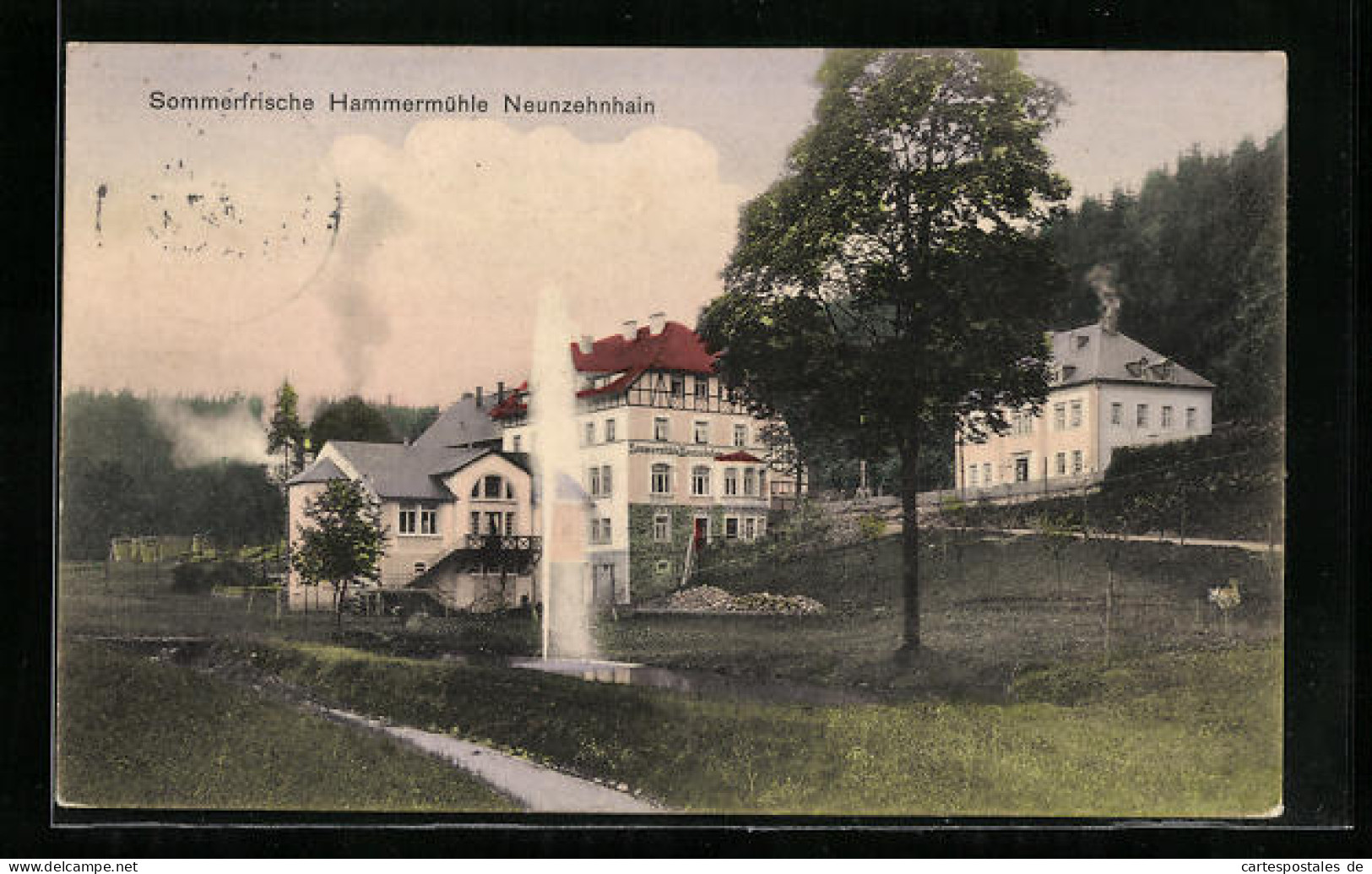 AK Neunzehnhain, Hotel-Gasthaus Hammermühle  - Autres & Non Classés