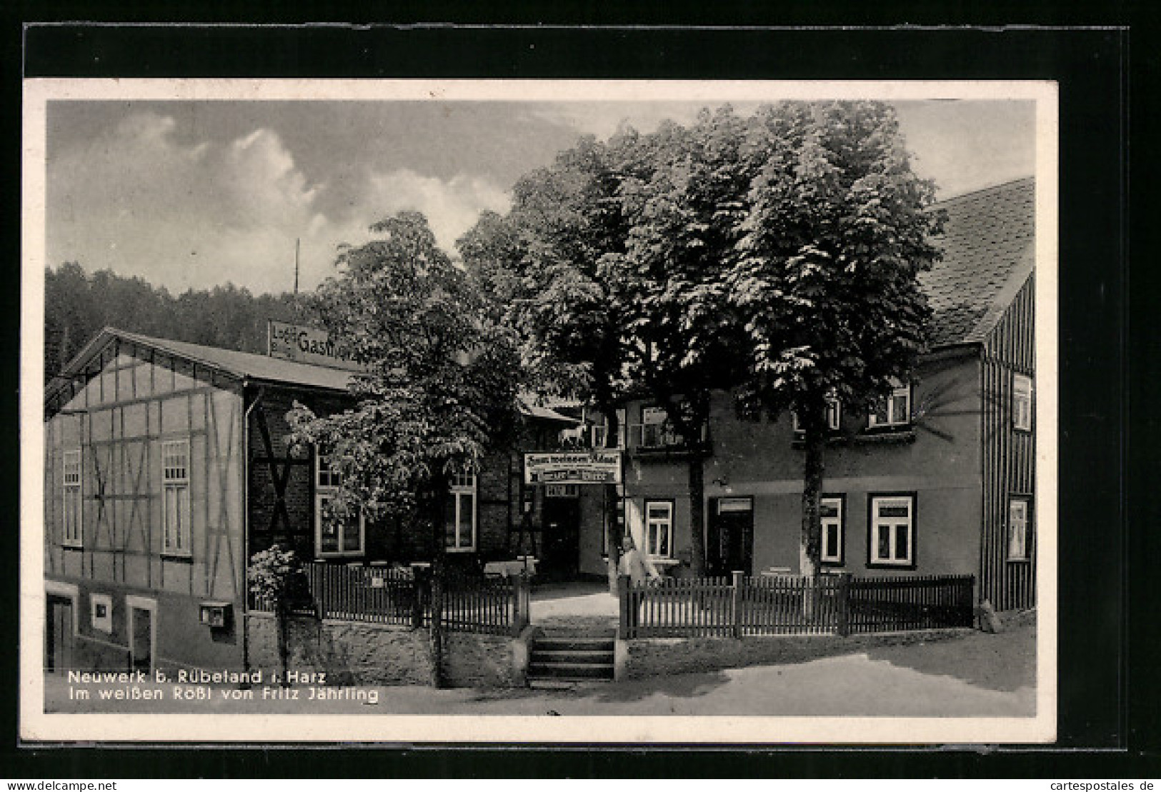 AK Hamburg-Neuwerk, Gasthaus Zum Weissen Rössel Von Fritz Jährling  - Sonstige & Ohne Zuordnung