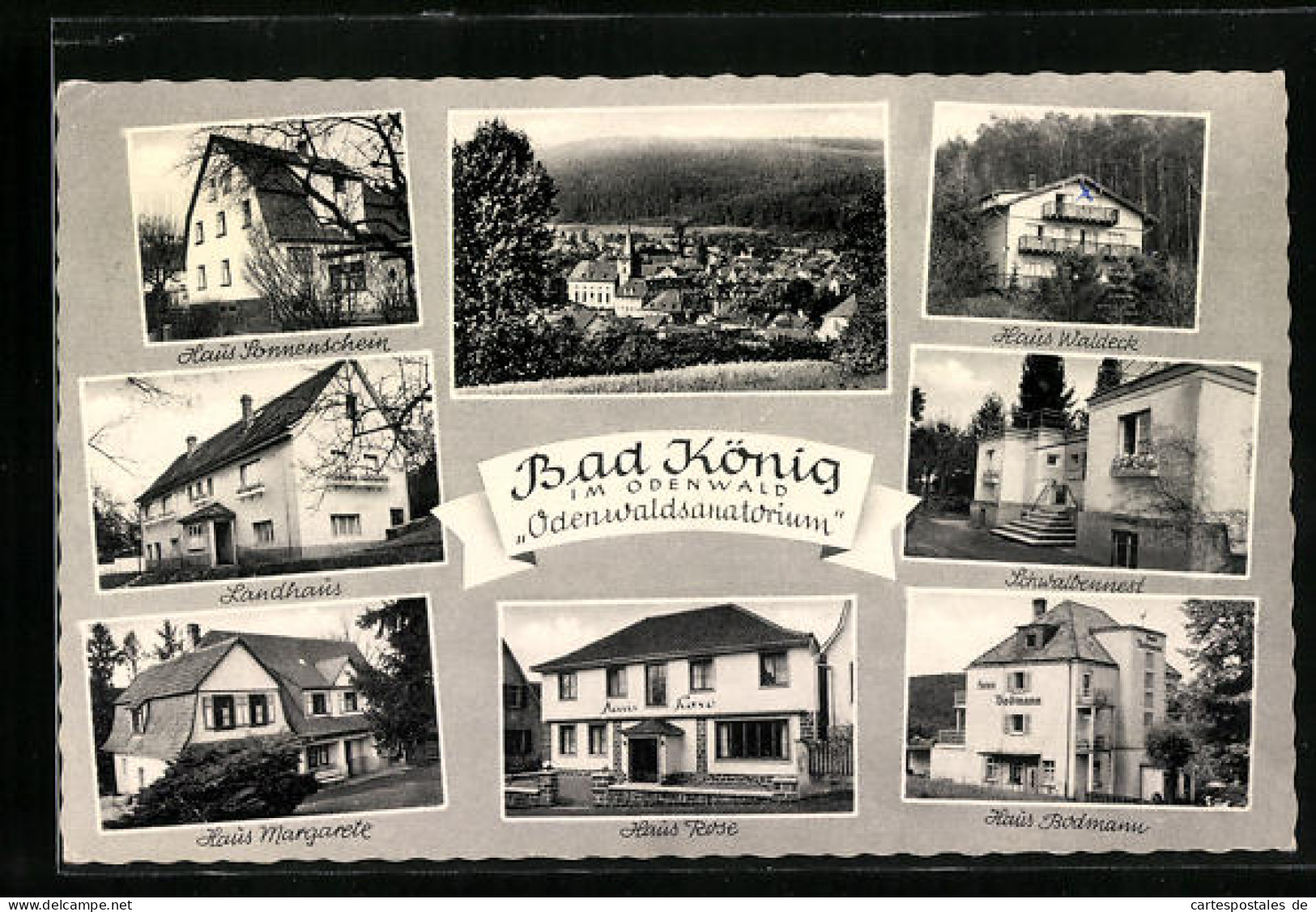 AK Bad König Im Odenwald, Odenwaldsanatorium, Haus Waldeck Und Haus Rose  - Waldeck