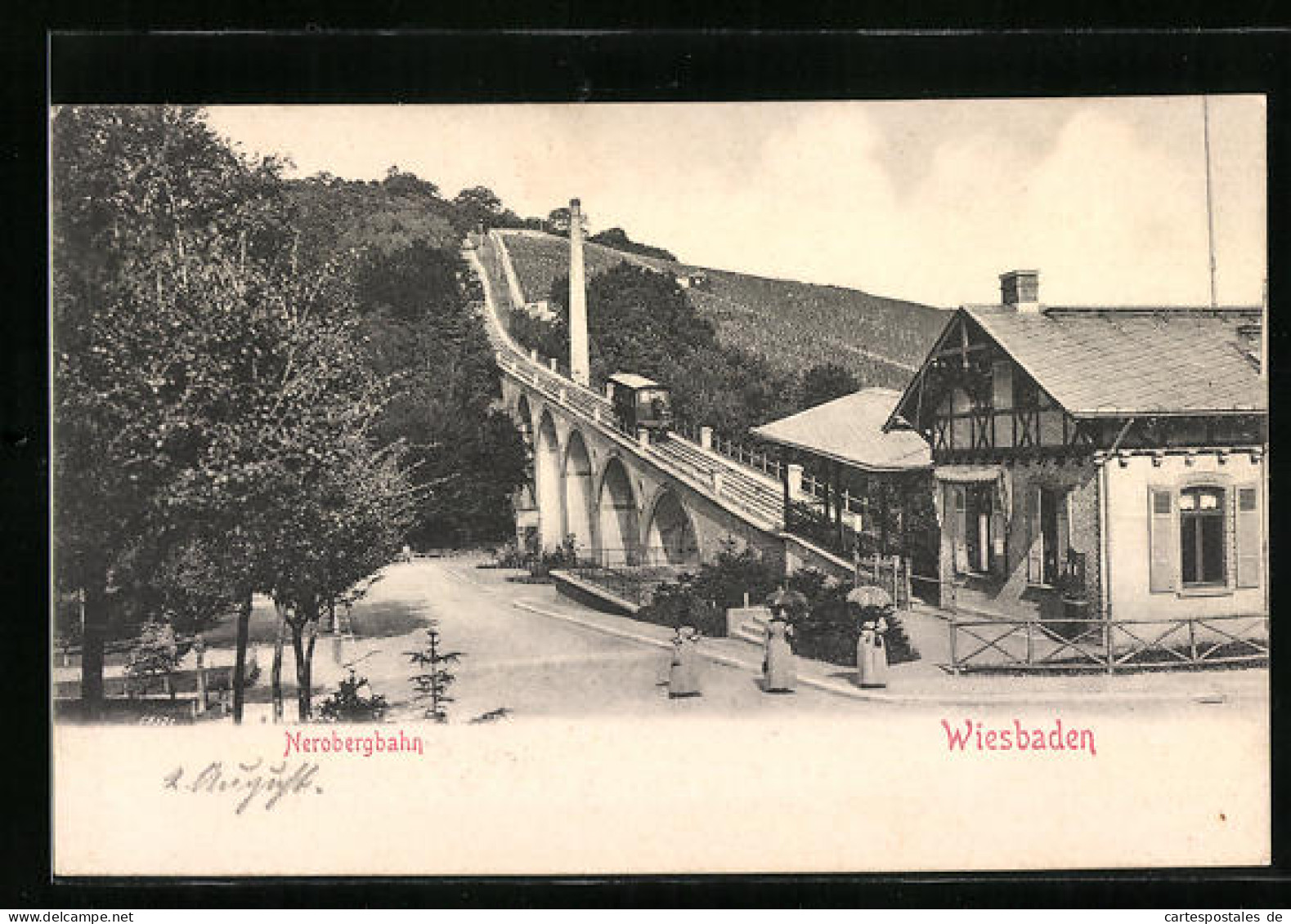 AK Wiesbaden, Blick Auf Die Nerobergbahn  - Wiesbaden