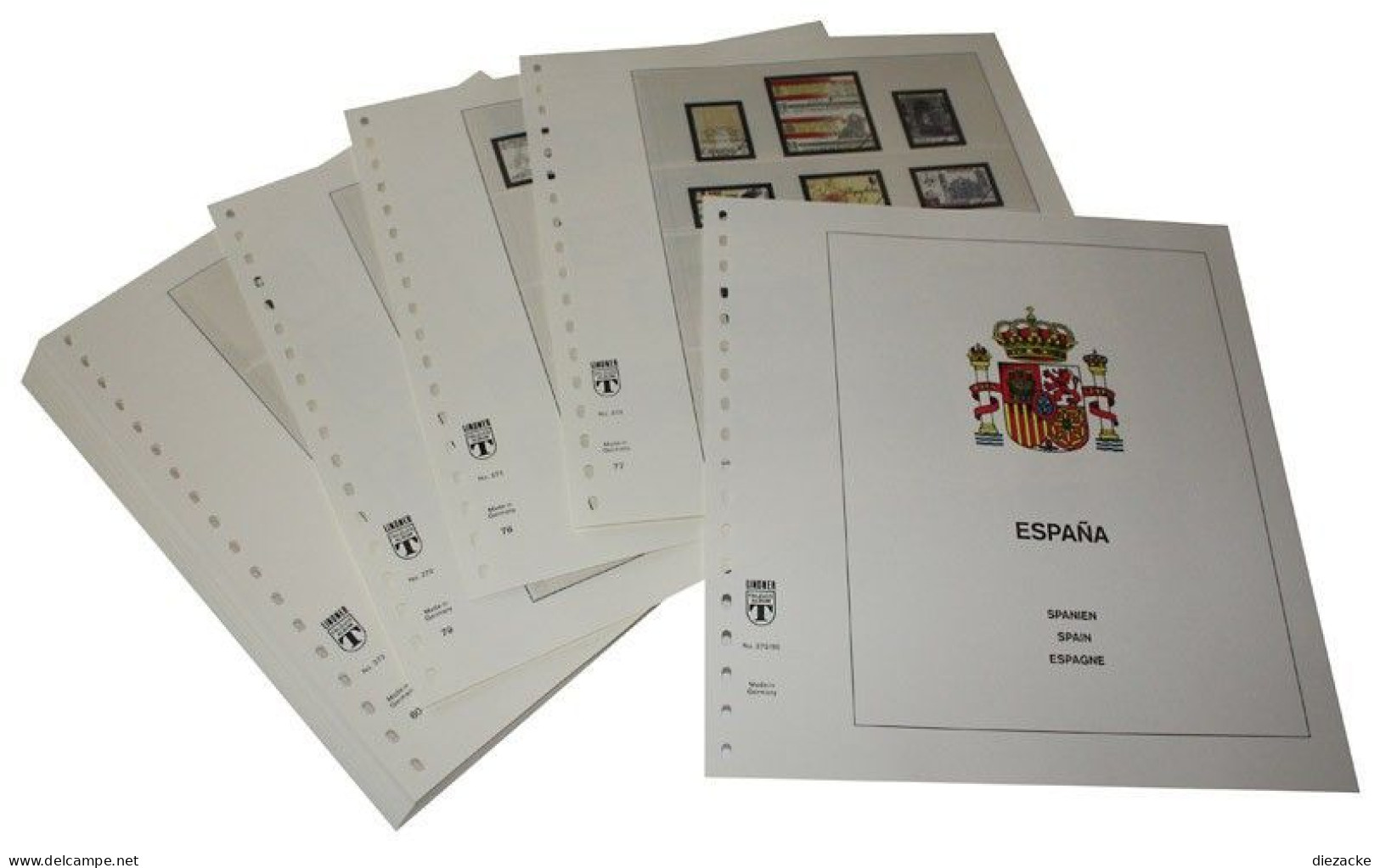 Lindner-T Spanien 1992-1997 Vordrucke 272-92 Neuware ( - Pré-Imprimés