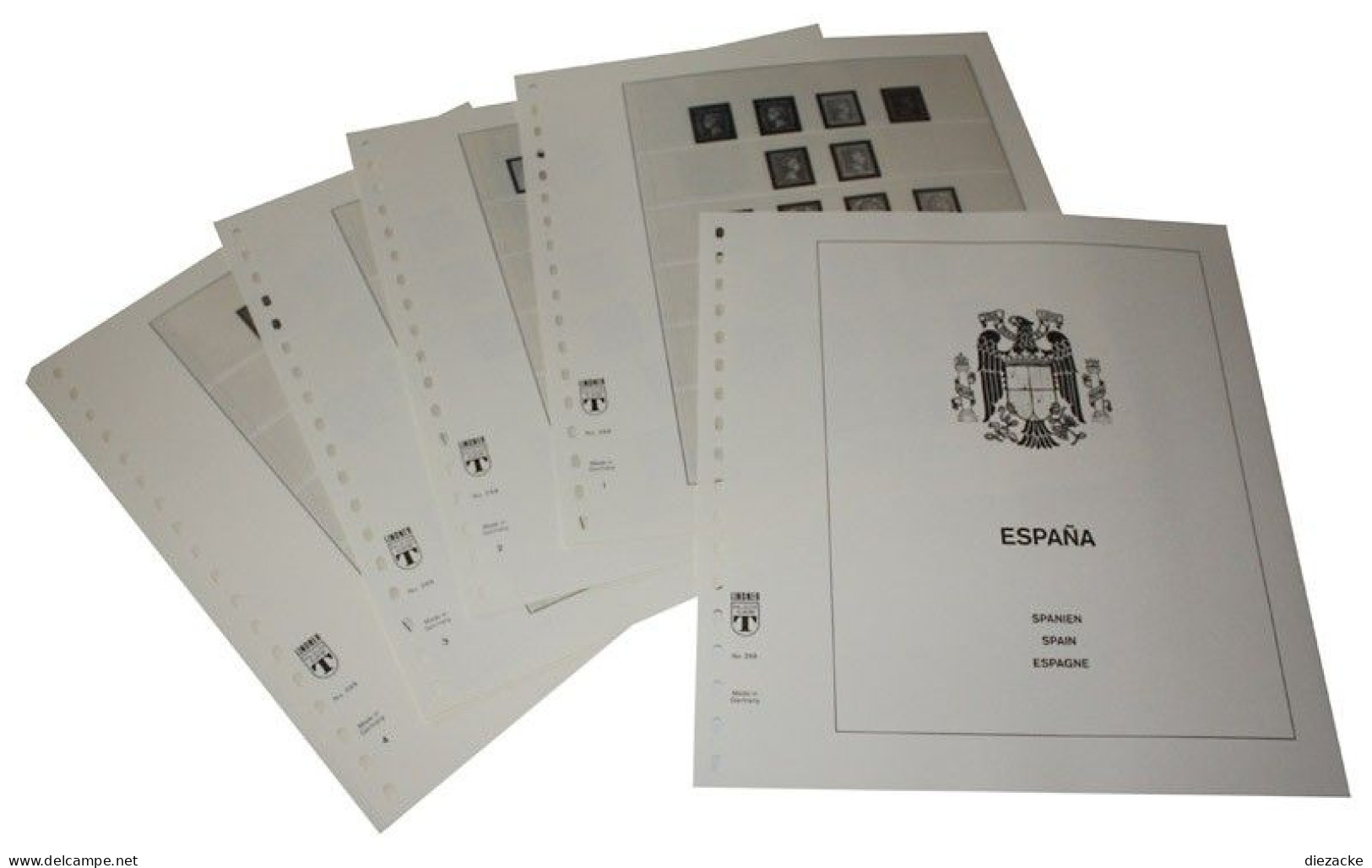 Lindner-T Spanien 1850-1882 Vordrucke 268 Neuware ( - Pré-Imprimés