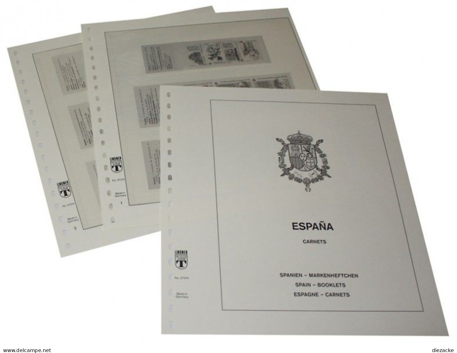 Lindner-T Spanien Markenheftchen 1986-1990 Vordrucke 272H Neuware ( - Pre-printed Pages