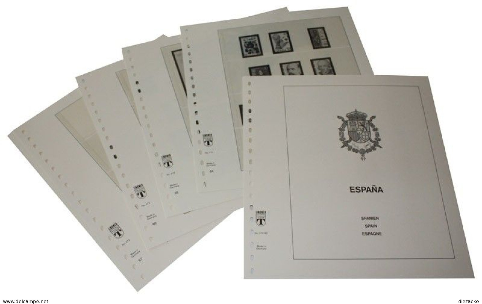 Lindner-T Spanien 1982-1984 Vordrucke 272-82 Neuware ( - Pré-Imprimés