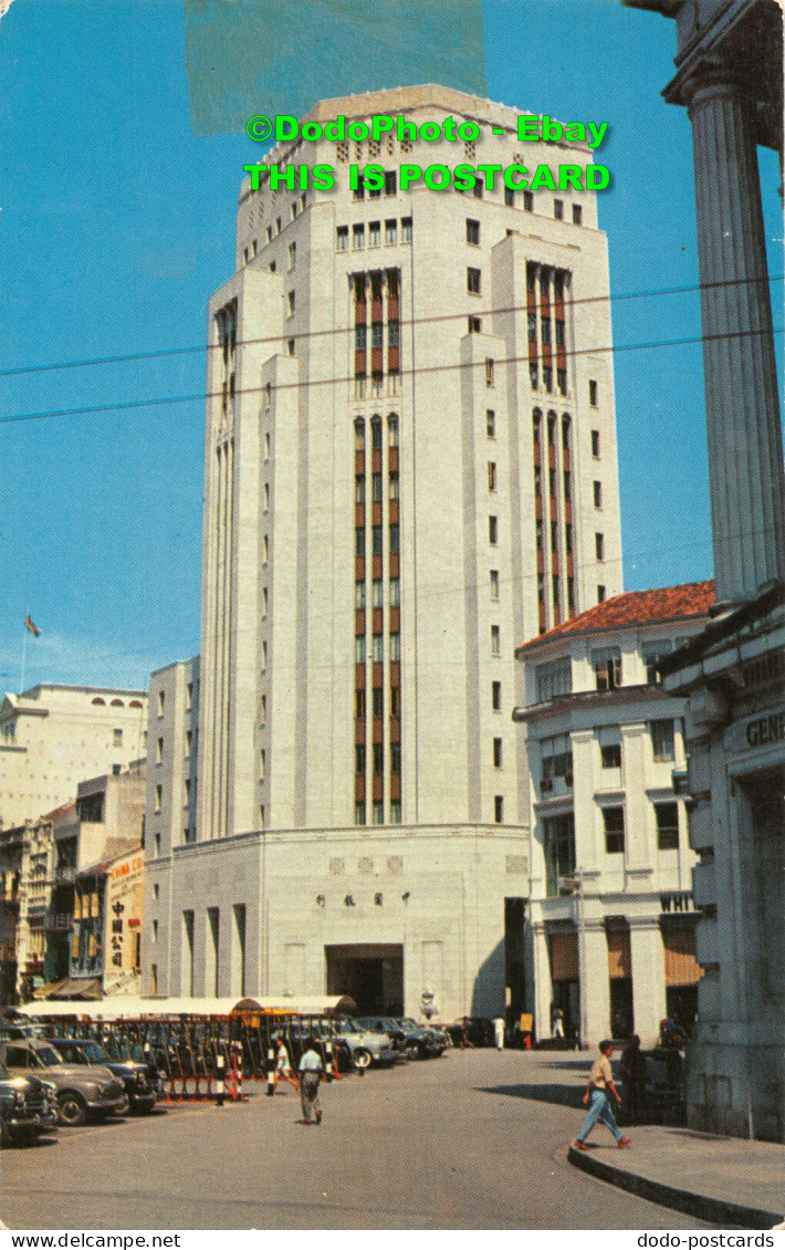 R452605 Bank Of Chine Building. Singapore. Battery Road. Malayan Color Views. 22 - Wereld