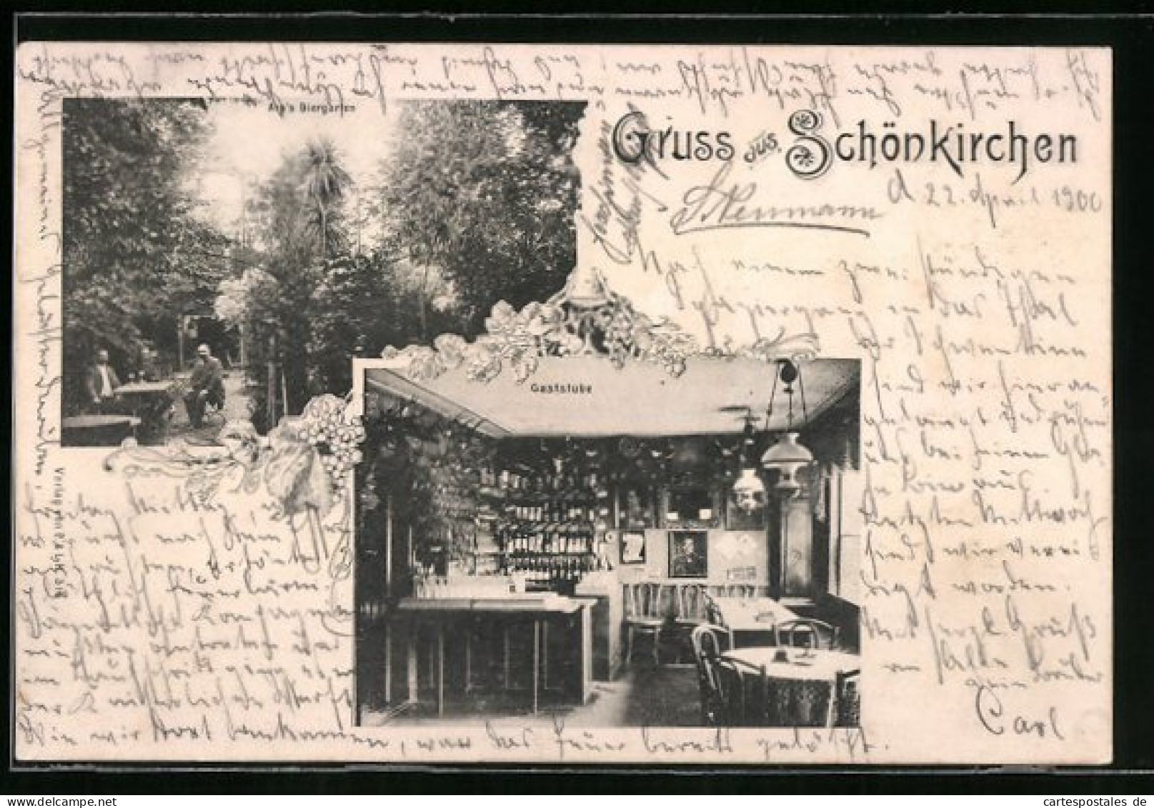 AK Schönkirchen, Arp`s Biergarten Und Restaurant, Innenansicht Der Gaststube  - Other & Unclassified