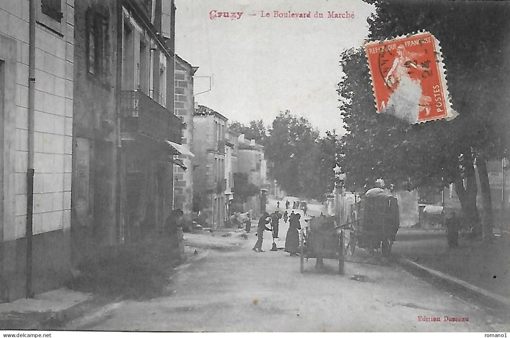 34)    CRUZY  - Le Boulevard Du Marché - Other & Unclassified