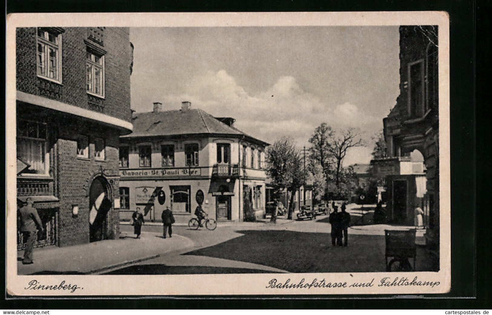 AK Pinneberg, Bahnhofstrasse Und Fahltskamp  - Pinneberg