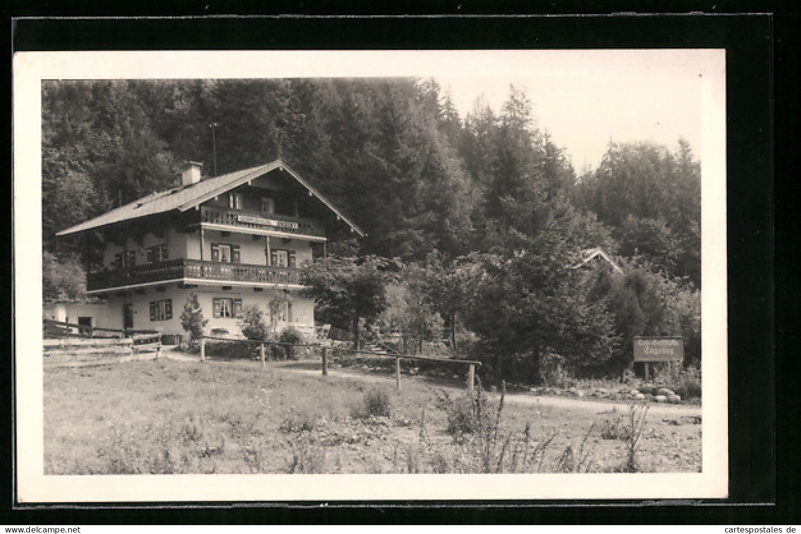 AK Berchtesgaden, Café Gebirgshäusl Engedey  - Berchtesgaden