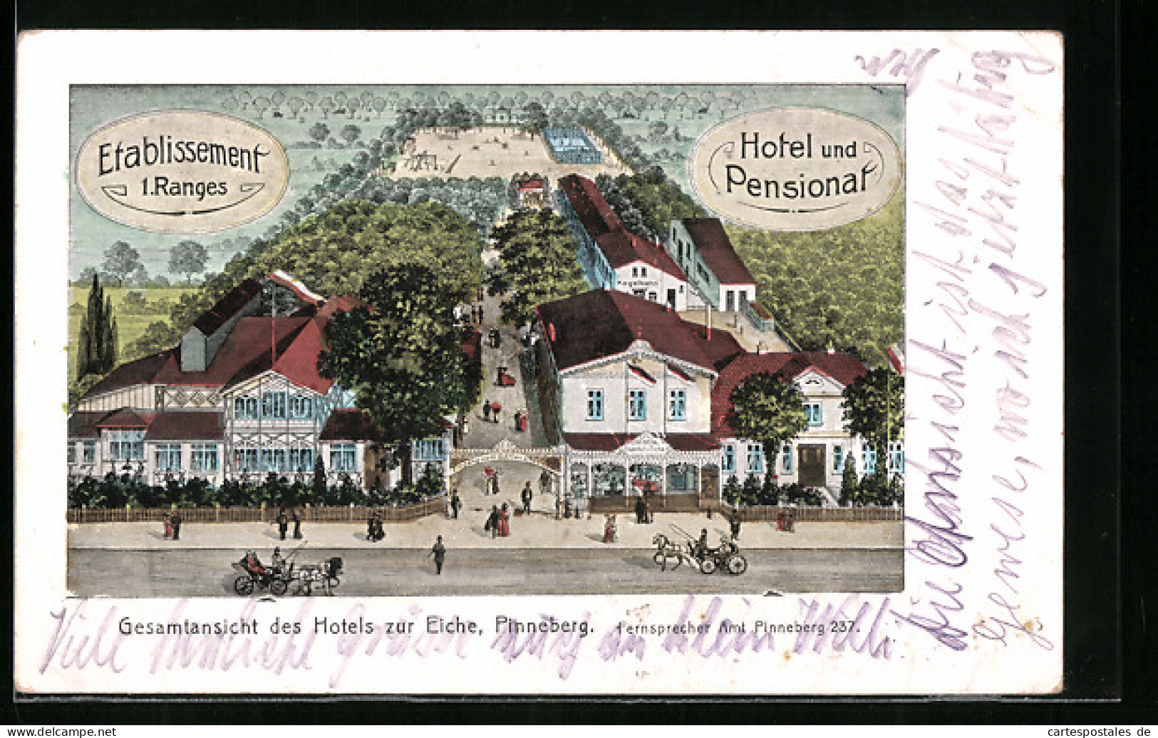 AK Pinneberg, Gesamtansicht Des Hotels Zur Eiche  - Pinneberg