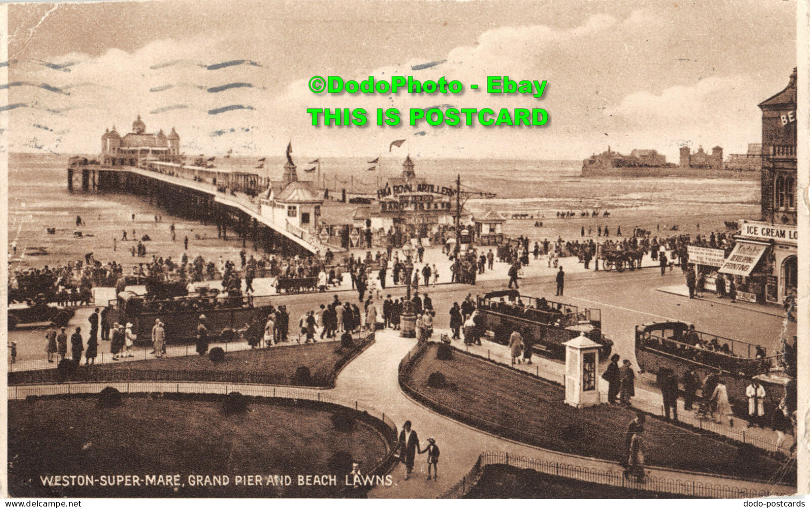 R452878 Weston Super Mare. Grand Pier Beach Lawns. 1929 - Welt