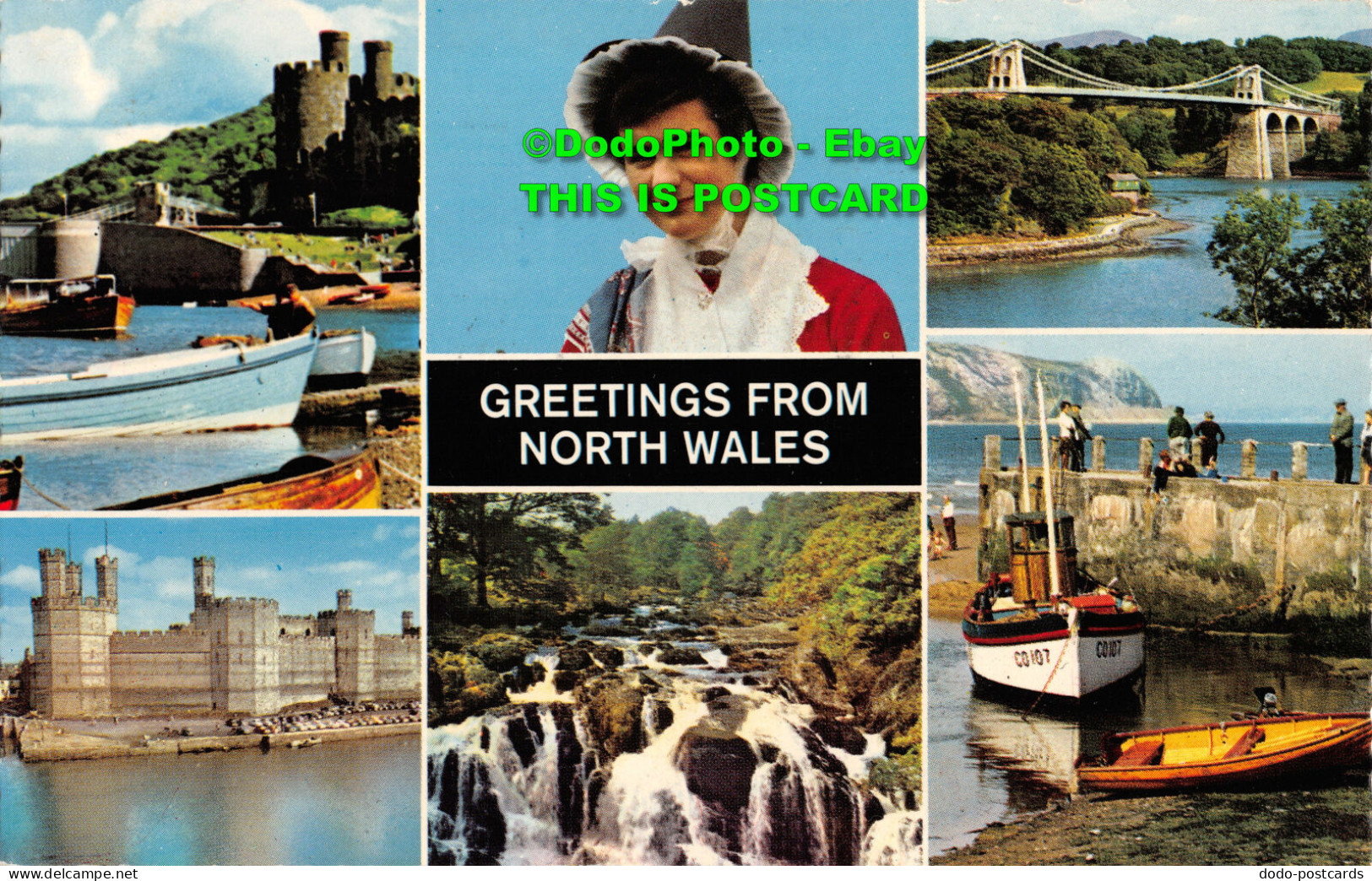 R453128 Greetings From North Wales. Color Gloss View Series. Bamforth. 1969. Mul - Welt