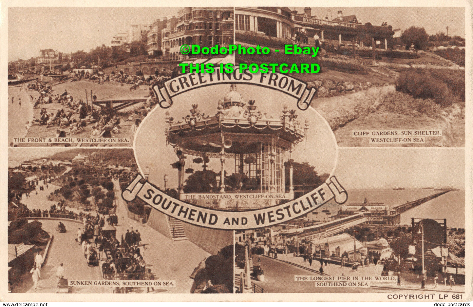 R452905 Greetings From Southend And Westcliff. LP 681. Lansdowne Production. 194 - Welt