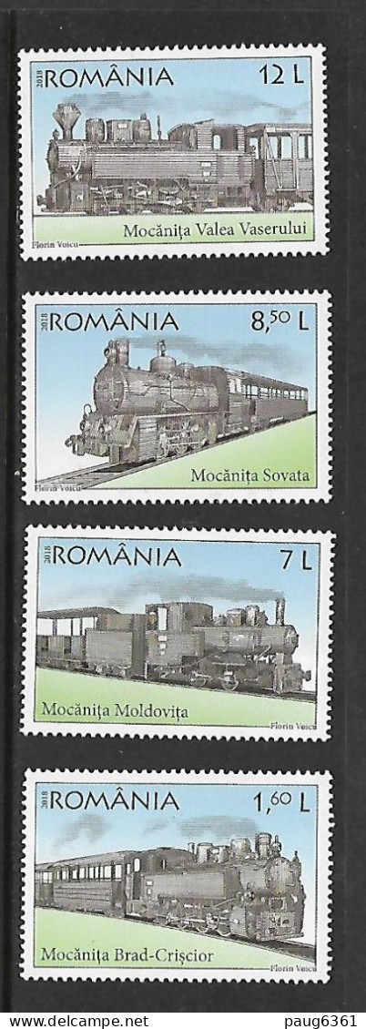 ROUMANIE 2018 TRAINS YVERT N°6351/6354  NEUF MNH** - Trains