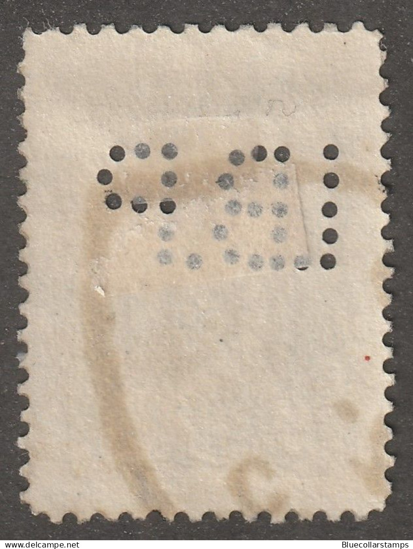 Middle East, Persia, Stamp, Scott#358, Used, Hinged, 2KR, I.P.B, Perfin, - Iran