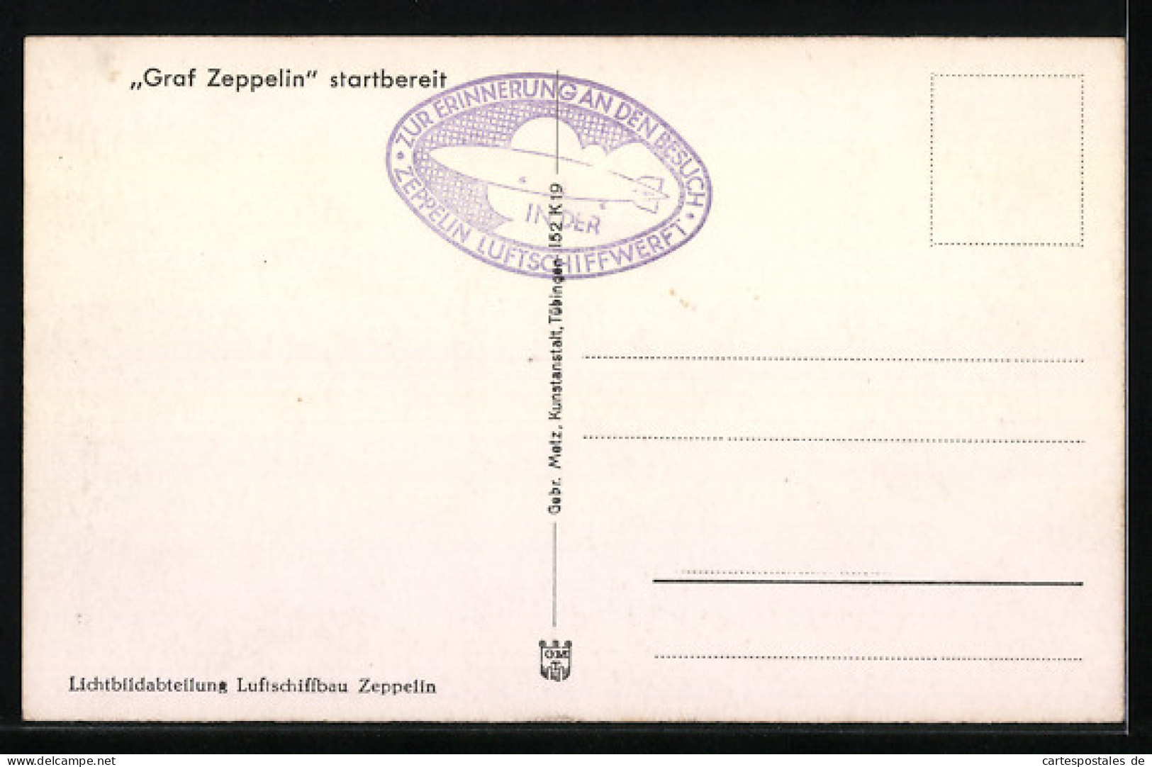 AK Luftschiff Graf Zeppelin Startbereit  - Luchtschepen