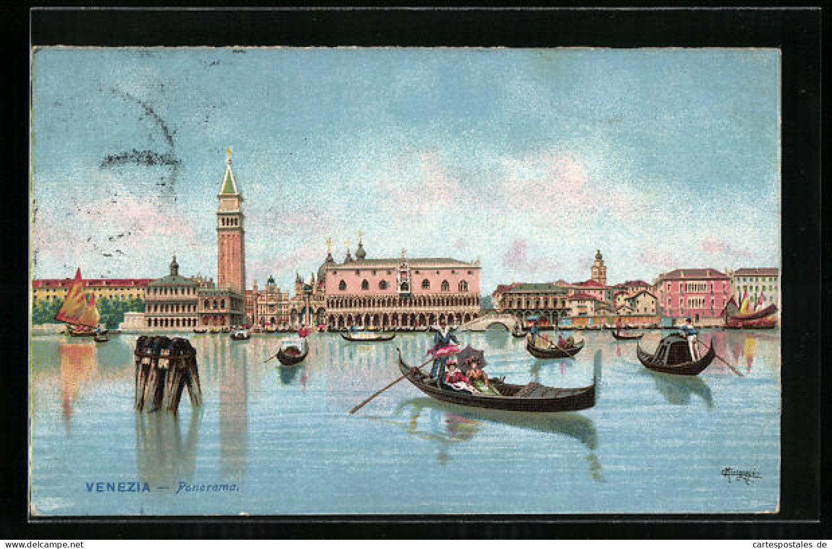 Cartolina Venezia, Panorama  - Venezia (Venedig)