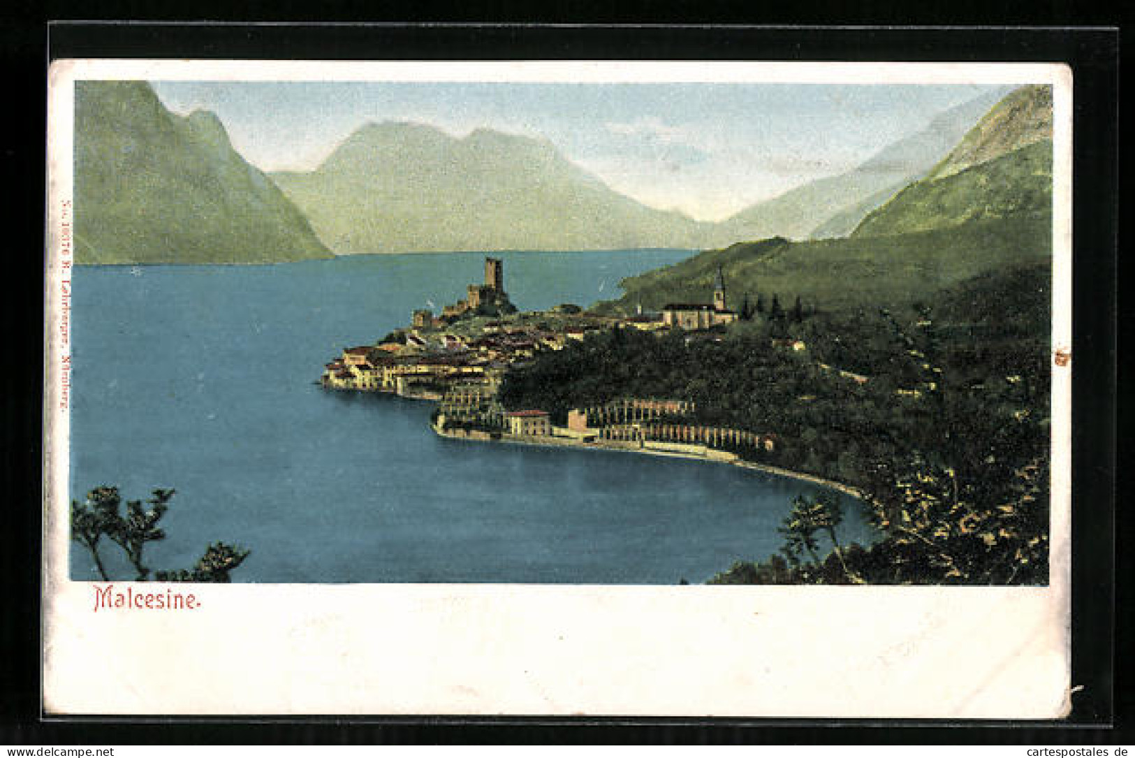 Cartolina Malcesine, Ortsansicht Mit See  - Autres & Non Classés