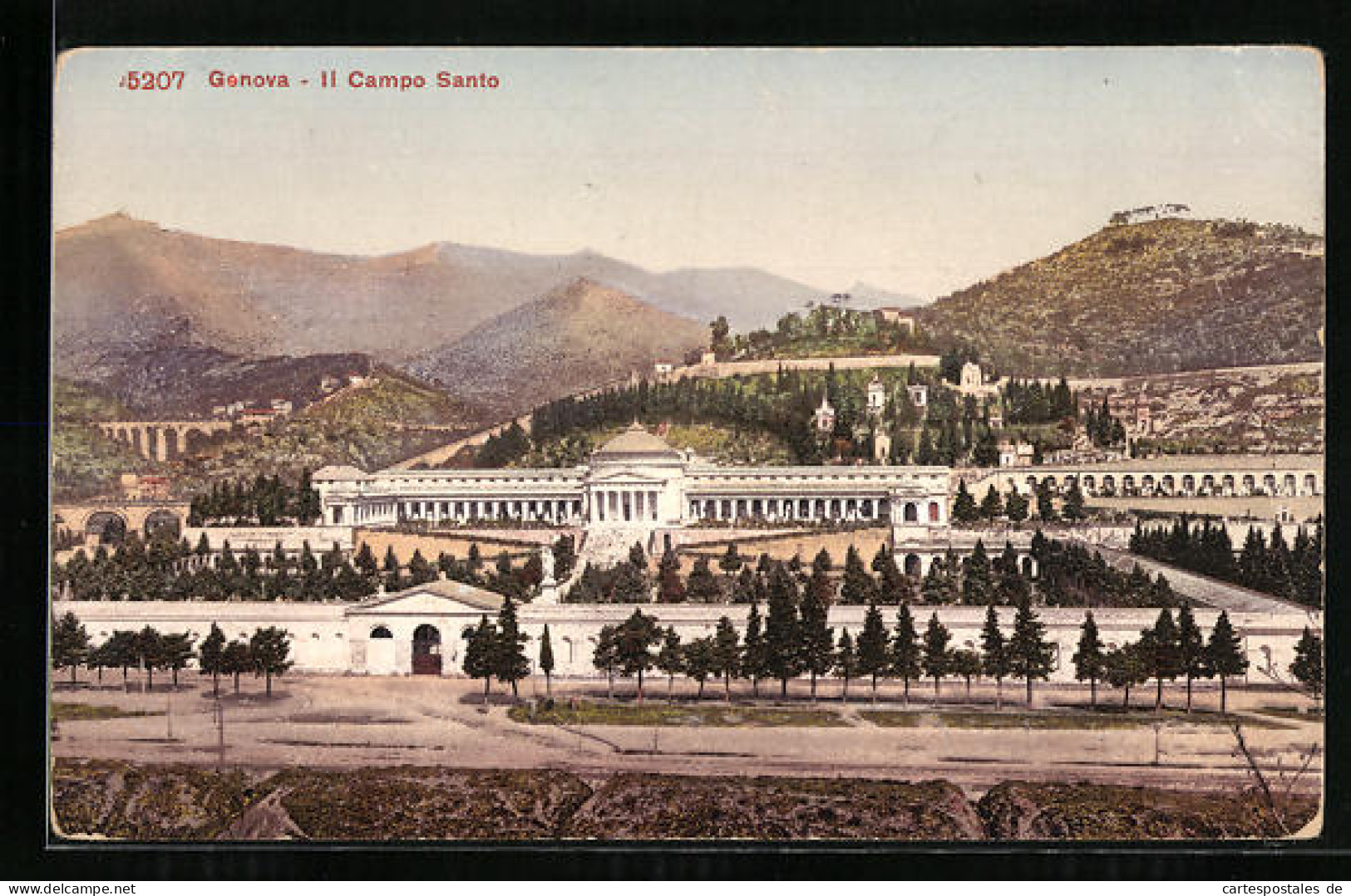 Cartolina Genova, II Campo Santo  - Genova (Genoa)