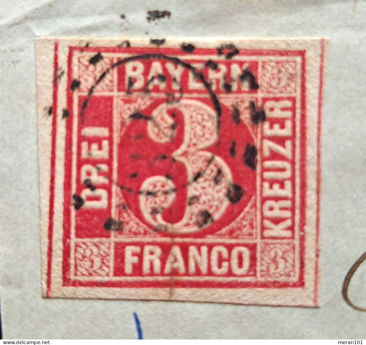 Bayern, Briefteil MÜNCHEN 4. JAN 1867, Mühlkreisstempel , 3 Kr. - Brieven En Documenten