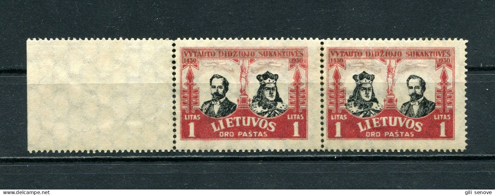 Lithuania 1930 Mi. 313 I Sc C46 Vytautas Airmail Edition MNH** - Lituanie