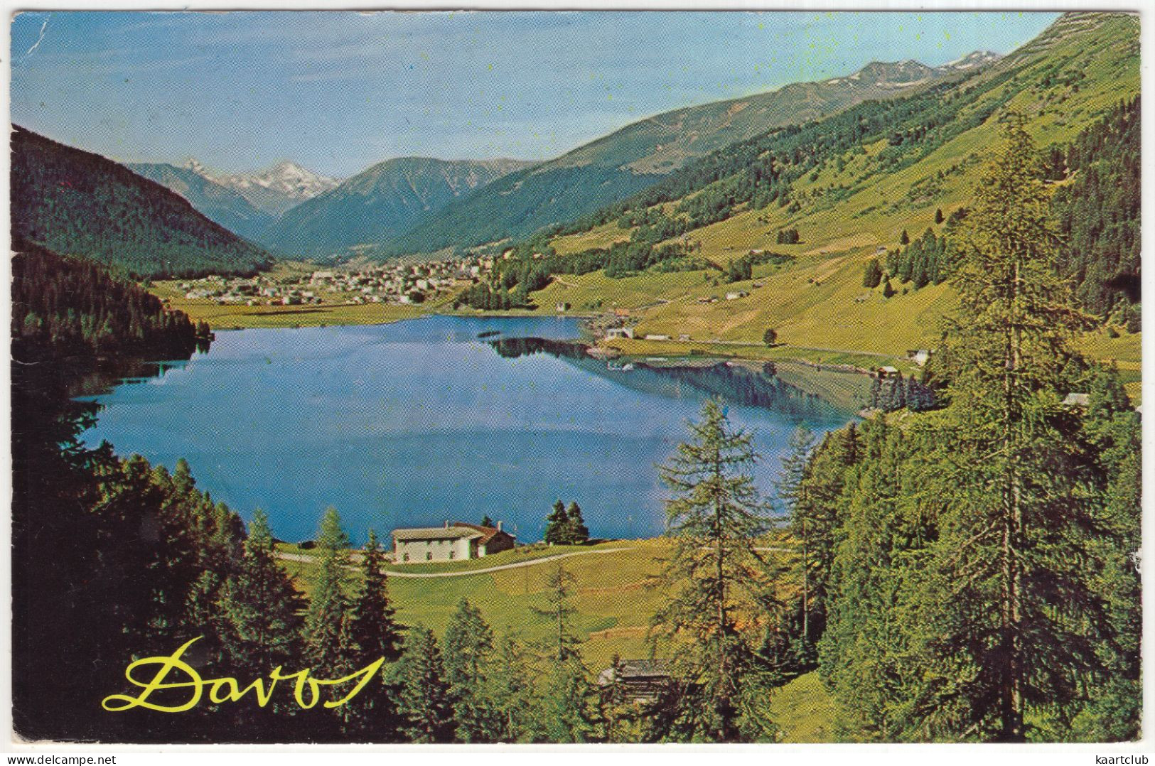 Davos. Am Davosersee, Gegen Tinzenhorn (3179 M), Piz Michel Und Altein (1560 M) - (Schweiz/Suisse/Switzerland) - 1967 - Davos