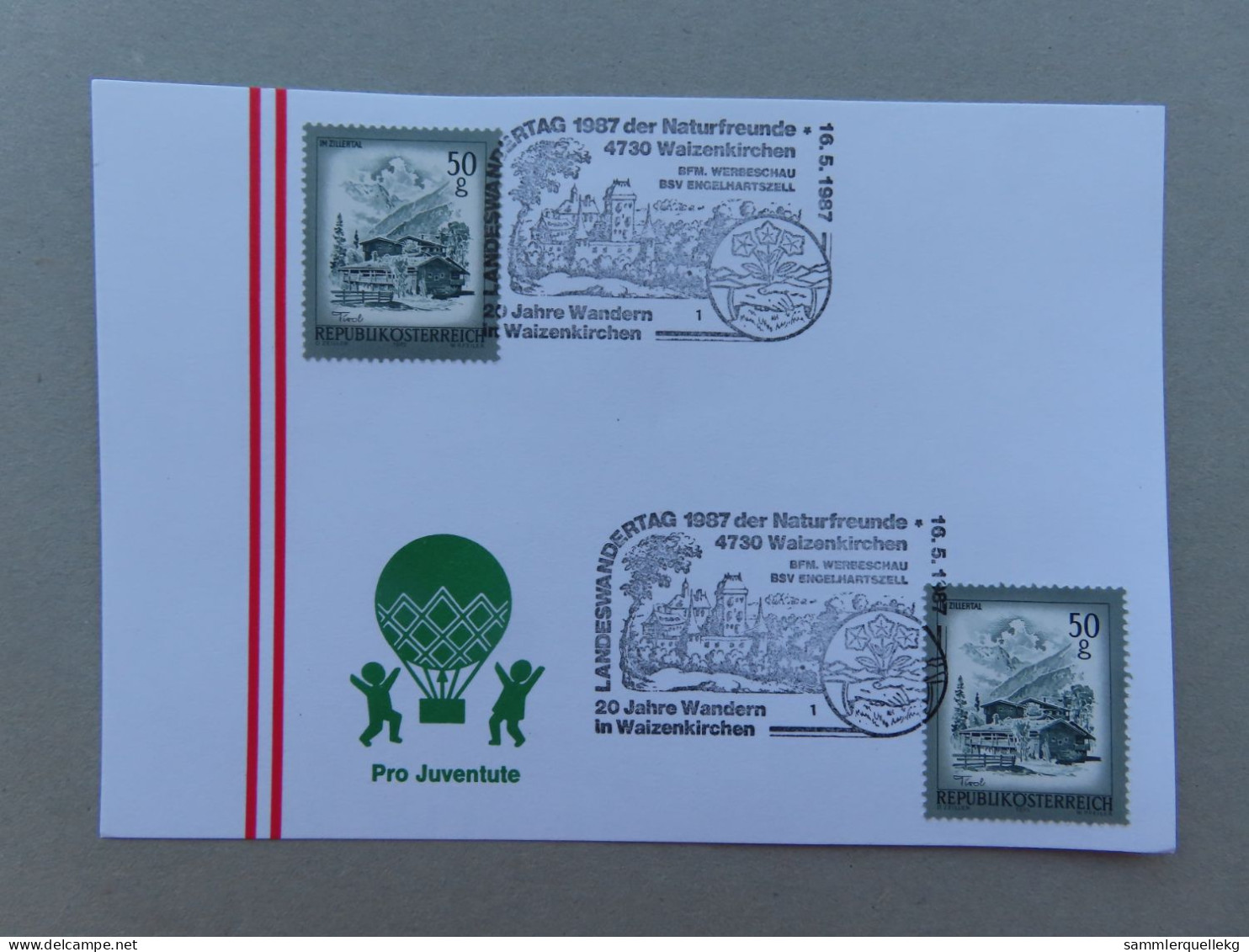 Österreich Pro Juventute - Mit Sonderstempel 14. 6. 1990 Krupendorf, 110 Jahre Freiwilige Feuerwehr Krumpendorf(Nr.1656) - Autres & Non Classés