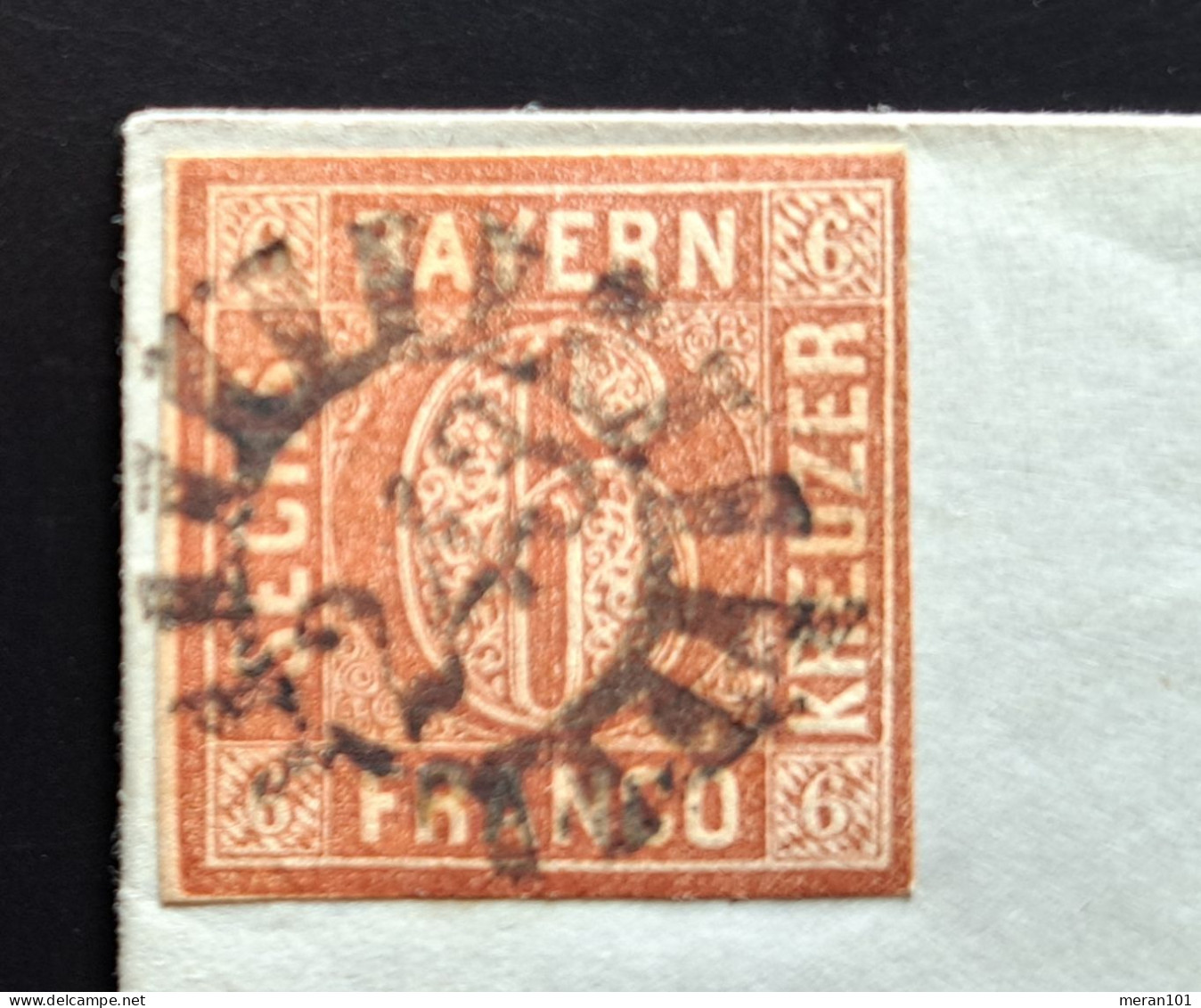 Bayern, Brief NÜRNBERG AUG.1853 Mühlkreistempel 243 Nach OBERNZELL, 6 Kr. - Cartas & Documentos
