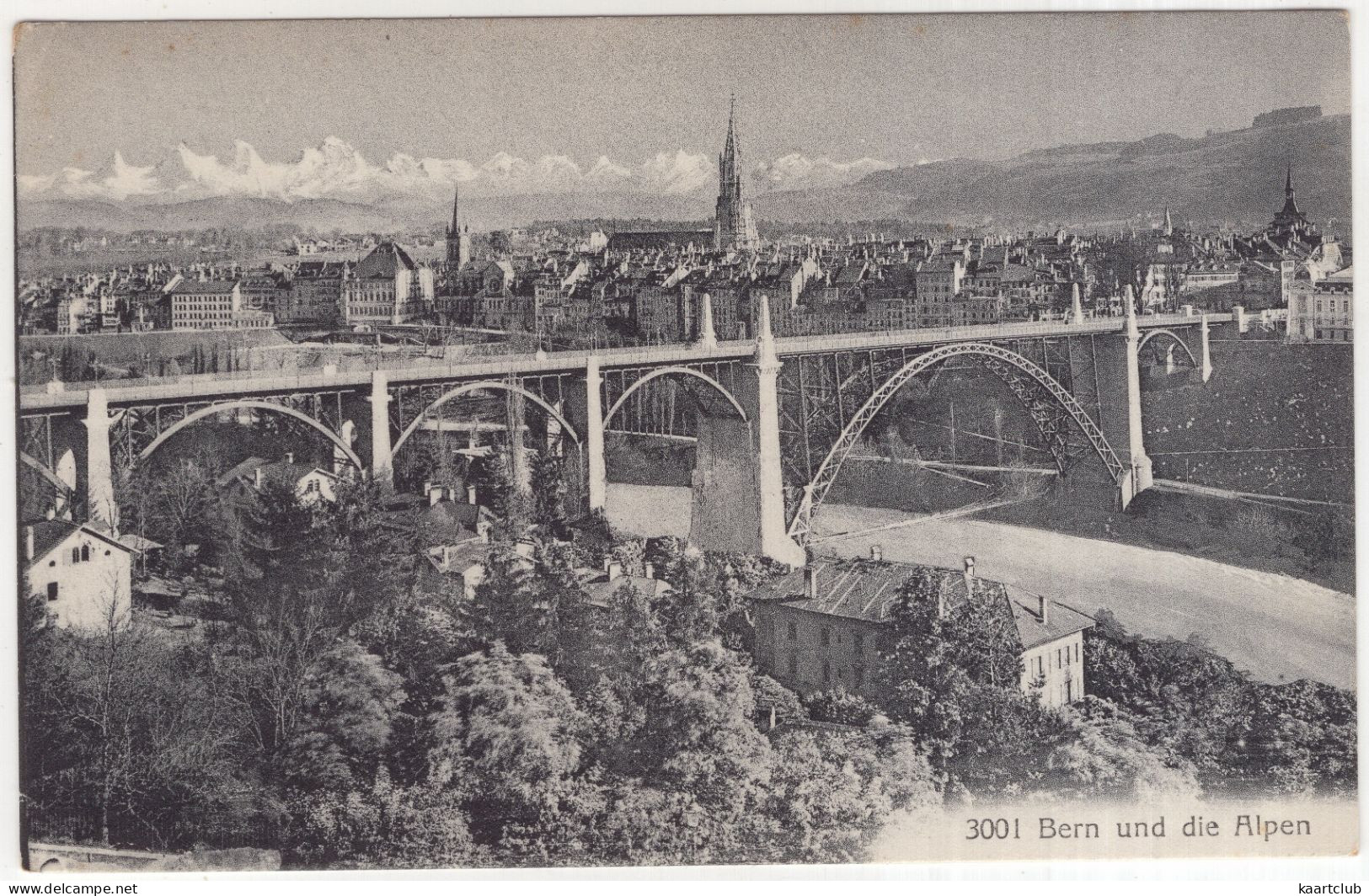 3001  Bern Und Die Alpen - (Schweiz/Suisse/Switzerland) - 1921 - Bern