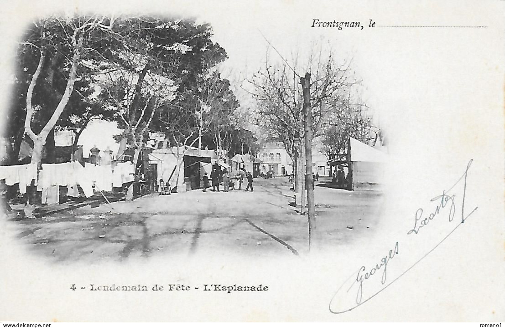 34)  FRONTIGNAN  -  Lendemain De Fête  - L' Esplanade - Frontignan