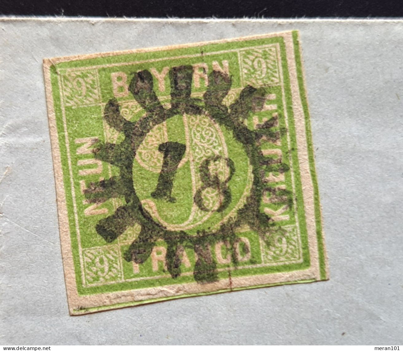 Bayern, Brief AUGSBURG 1855 Mühlkreistempel 18 Nach Freiburg, Mi 5d Type III - Lettres & Documents