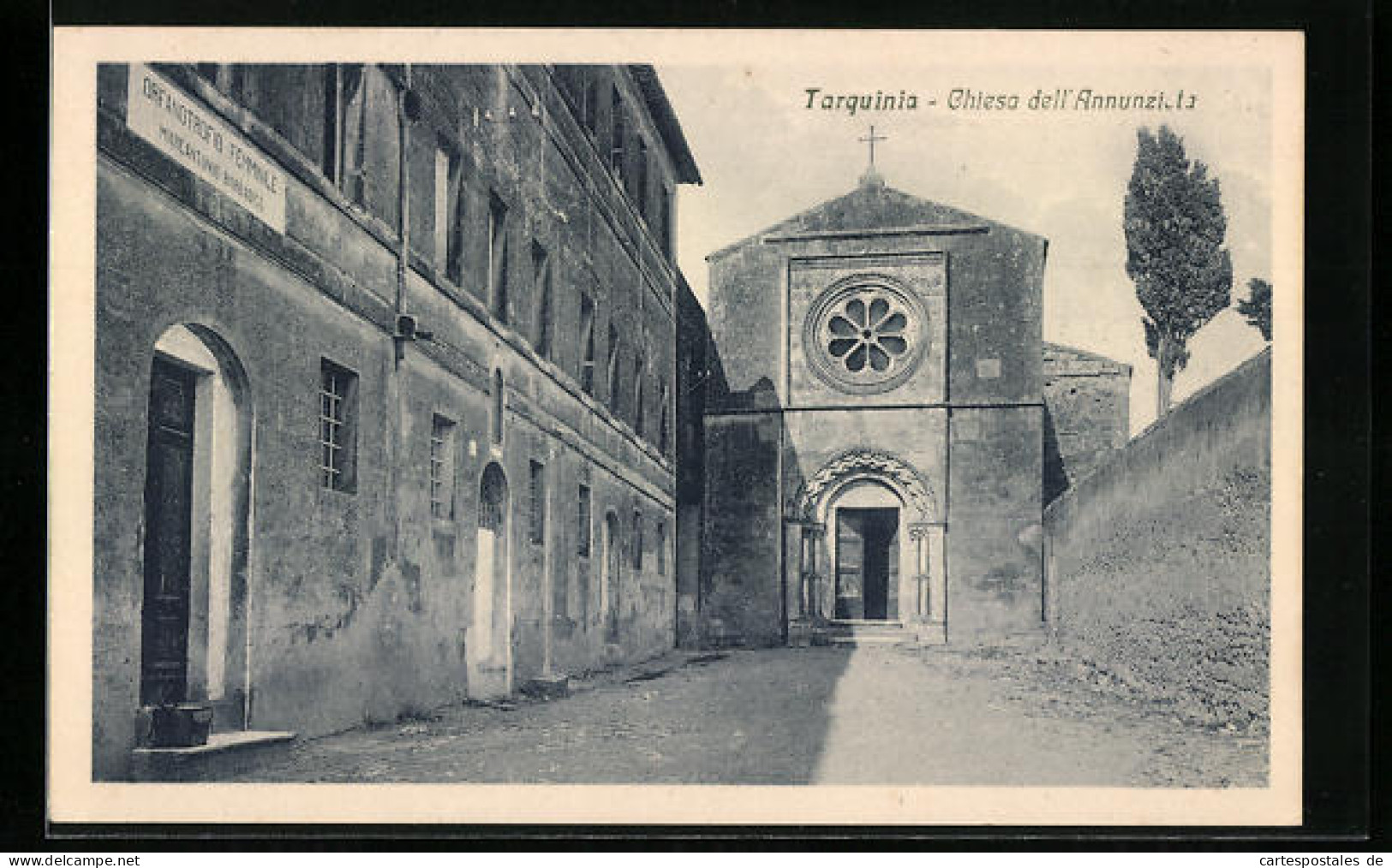 Cartolina Tarquinia, Chiesa Dell`Annunziata  - Sonstige & Ohne Zuordnung