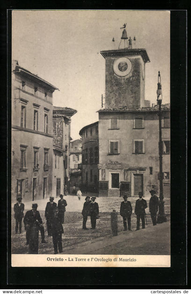 Cartolina Orvieto, La Torre E I'Orologio Di Maurizio  - Andere & Zonder Classificatie