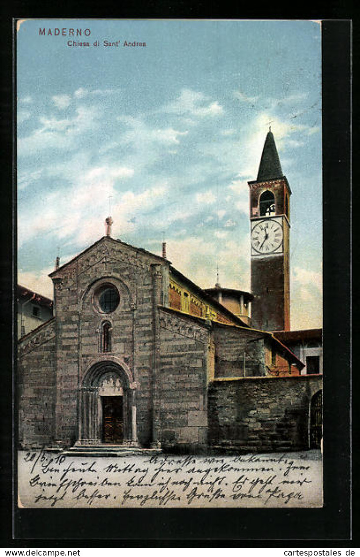 Cartolina Maderno, Chiesa Di Sant'Andrea  - Autres & Non Classés