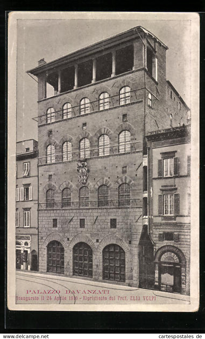 Cartolina Firenze, Palazzo Davanzati  - Firenze (Florence)