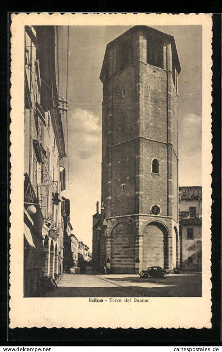 Cartolina Udine, Torre Del Duomo  - Udine