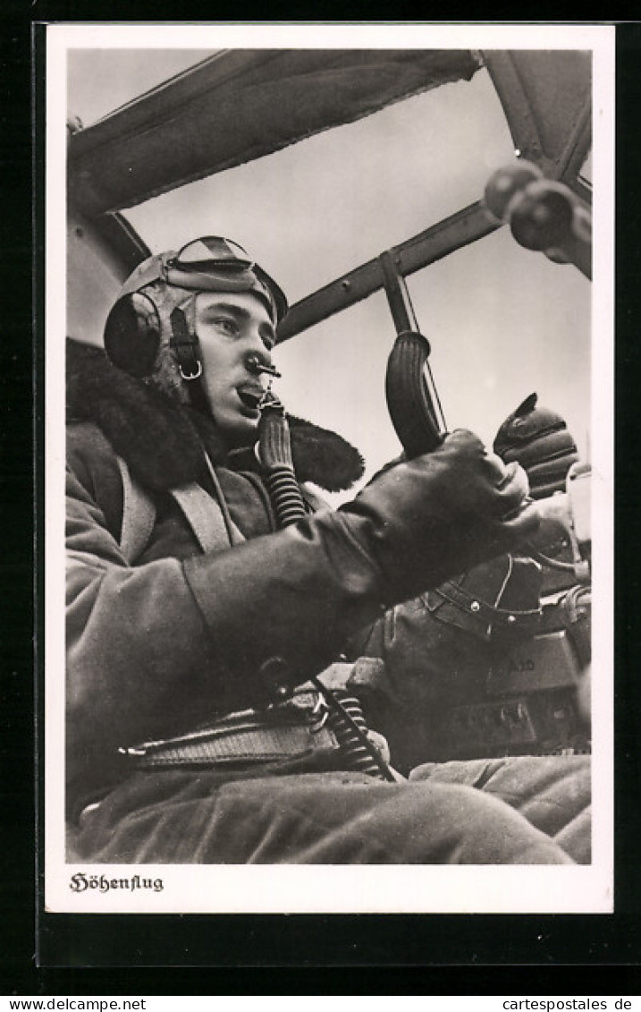 AK Pilot Eines Flugzeugs Im Höhenflug  - 1939-1945: 2nd War