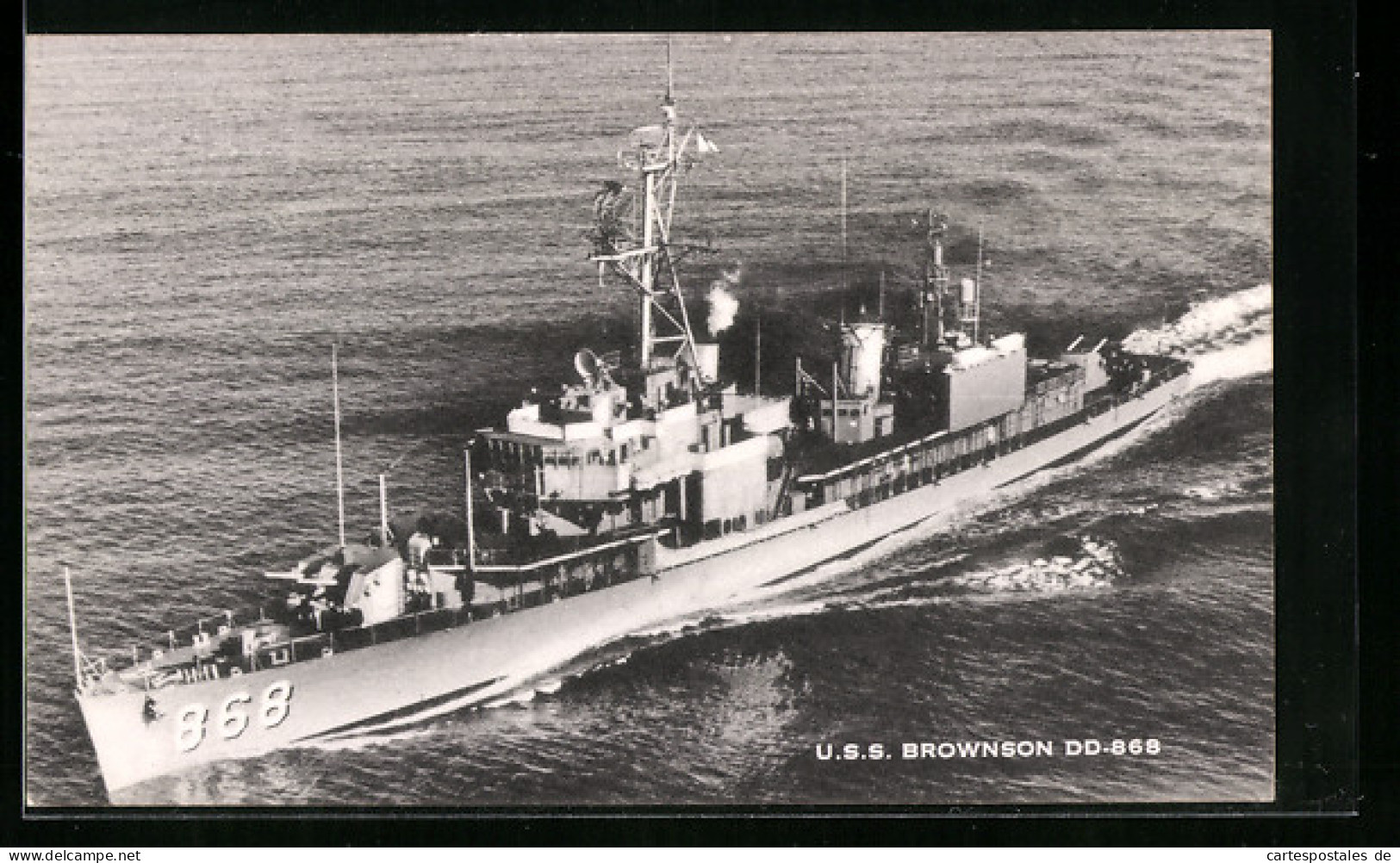 AK Kriegsschiff USS Brownson DD-868  - Oorlog