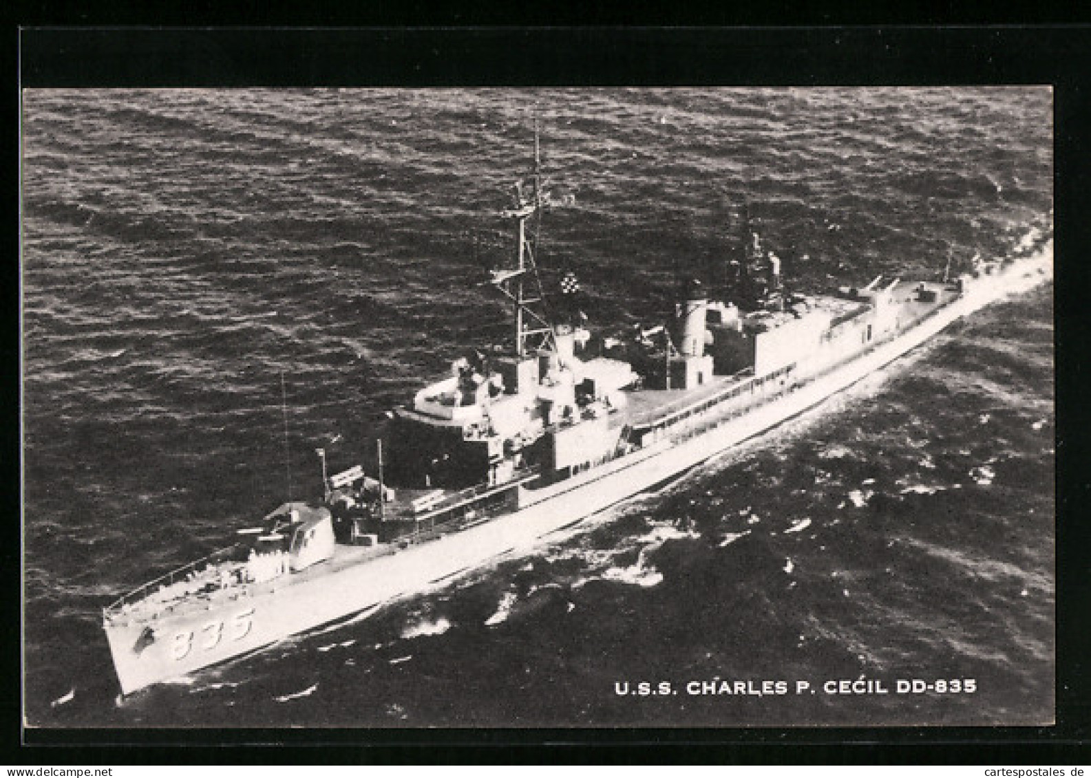 AK USS Charles P. Cecil DD-835, Kriegsschiff  - Guerre