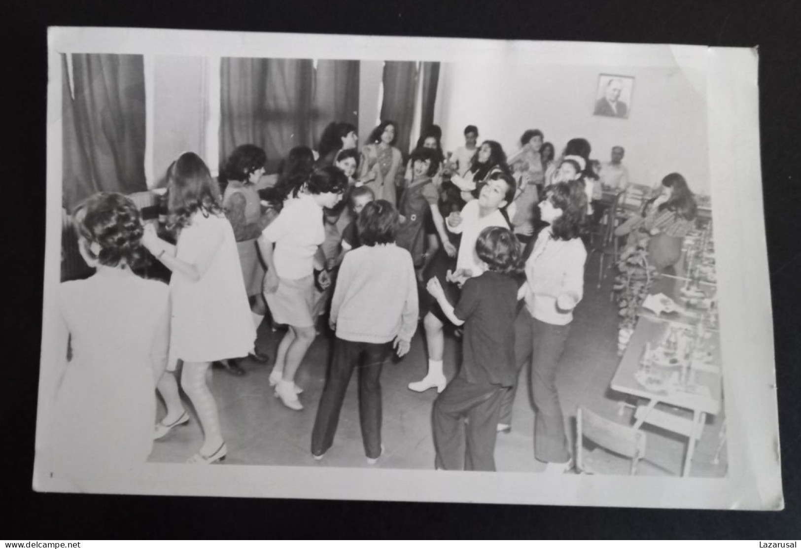 #21   Photo Noir Et Blanc Garçon Fille Photo D’école Photo De Groupe / Boy Girl School Photo Group Photo - Personnes Anonymes