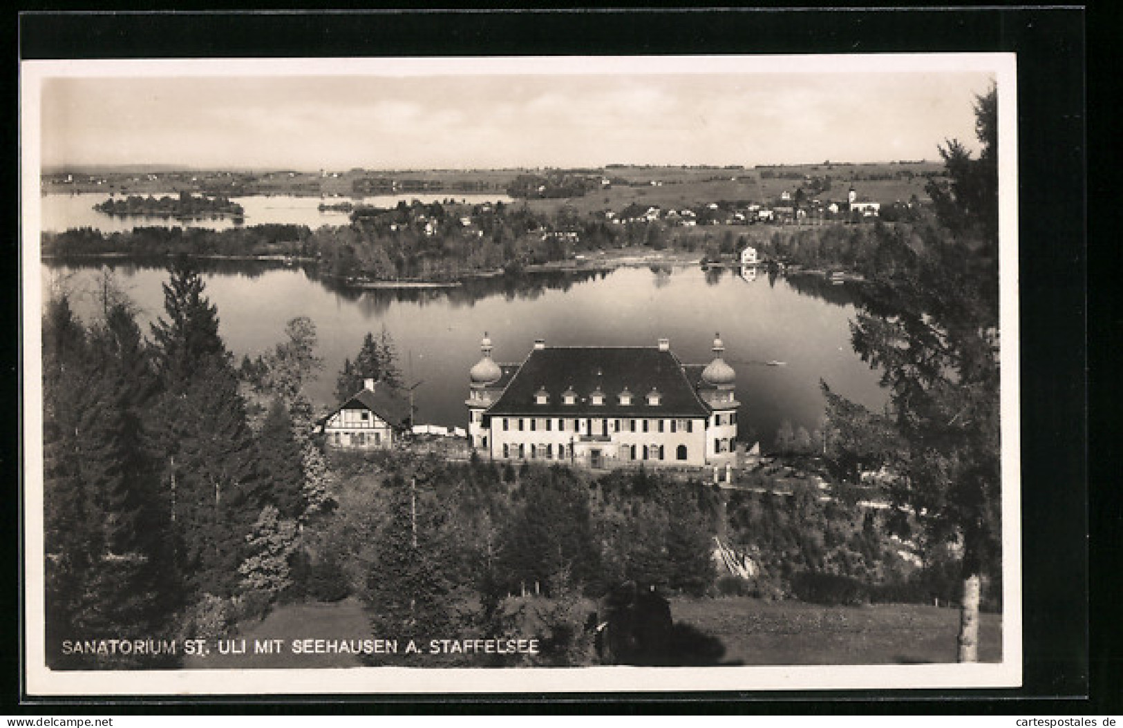 AK Seehausen A. Staffelsee, Ortsansicht Mit Sanatorium St. Uli  - Other & Unclassified