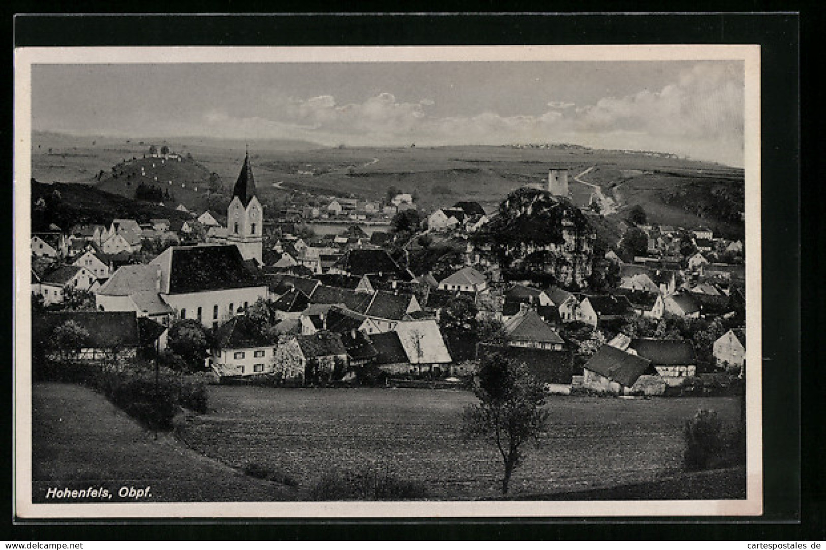 AK Hohenfels /Obpf., Ortsansicht Mit Kirche  - Other & Unclassified