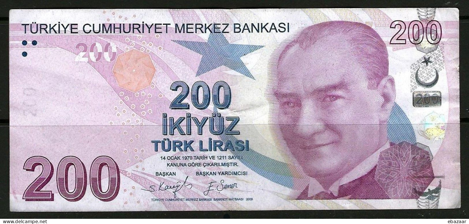 Turkey 1970 / 2009 Banknote 200 Lira Türk Lirası P-227f - Turquia