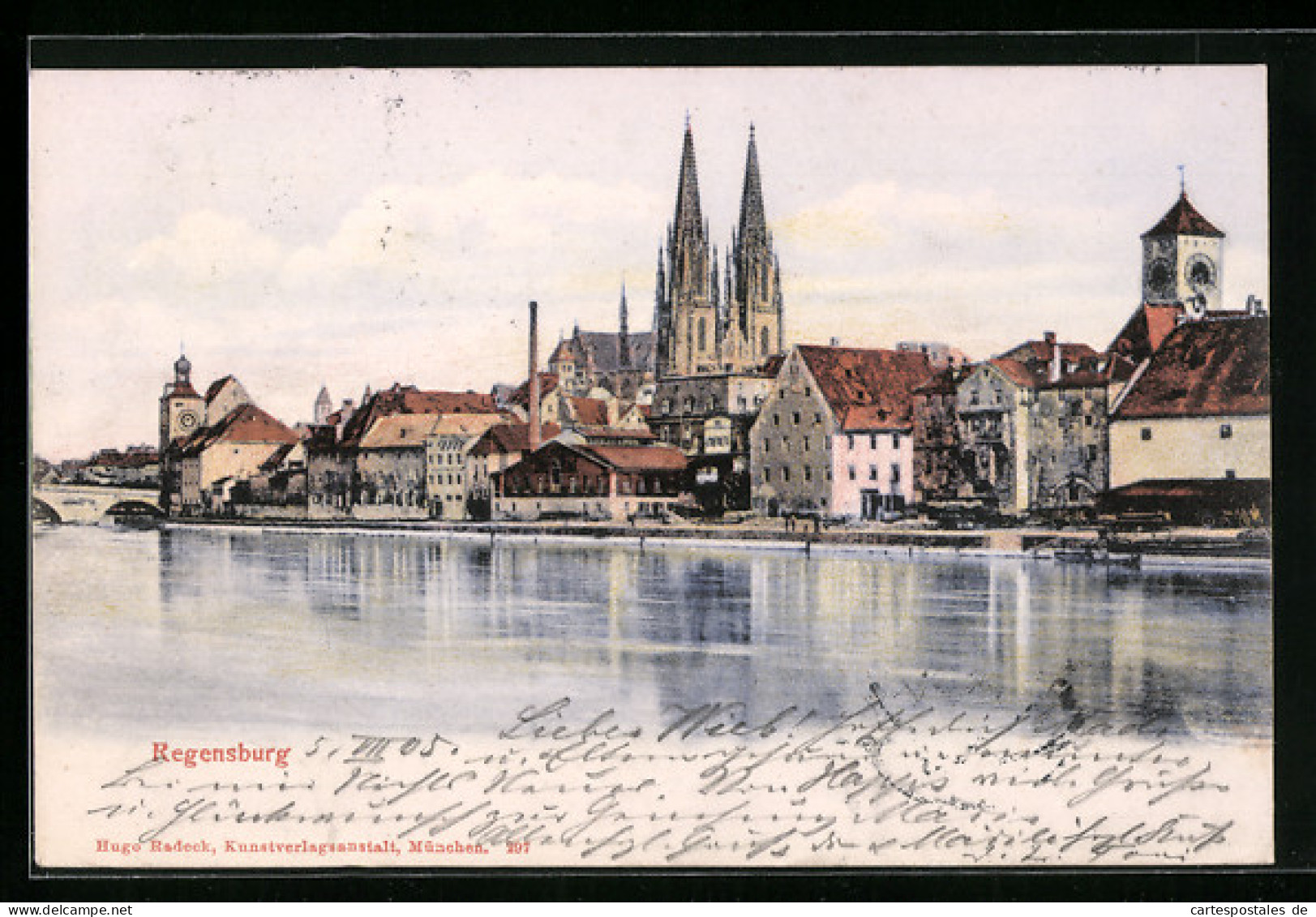 AK Regensburg, Flusspartie Mit Dom  - Regensburg